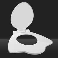 Lx-anglo Indian Toilet Seat Cover - Color: White