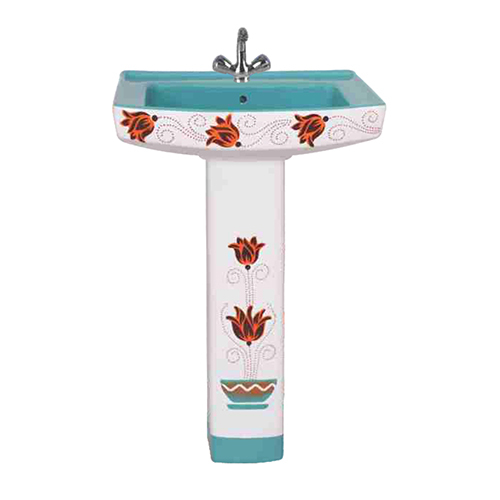 Aqua Green Polo Vitrosa Wash Basin Set