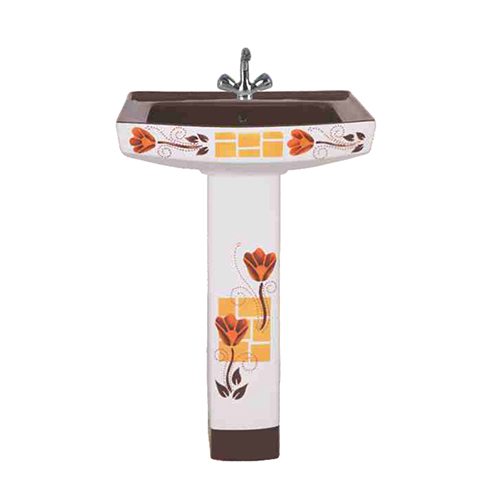 Coffee Brown Polo Vitrosa Wash Basin Set