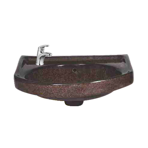 403 Coffee Brown Rustic Wash Basin - Installation Type: Wall Mounted