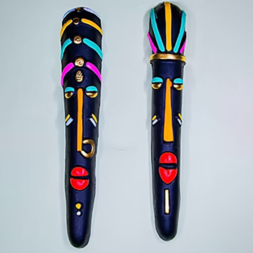 SKU EBP0010 WallWhispers Small Tribal Art Display Masks