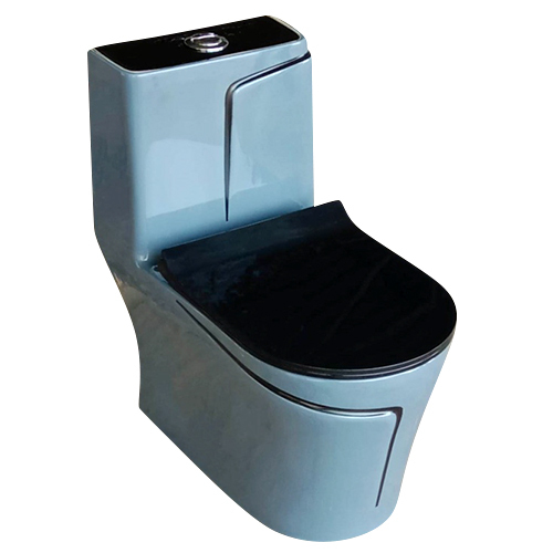 RM-1009 Grey+Black Line Western Toilet