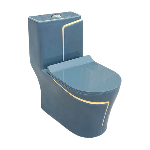RM-1013 Grey+Yellow Line Western Toilet