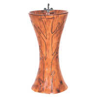 H-1 Stylish One Piece Wash Basin - Color: Brown
