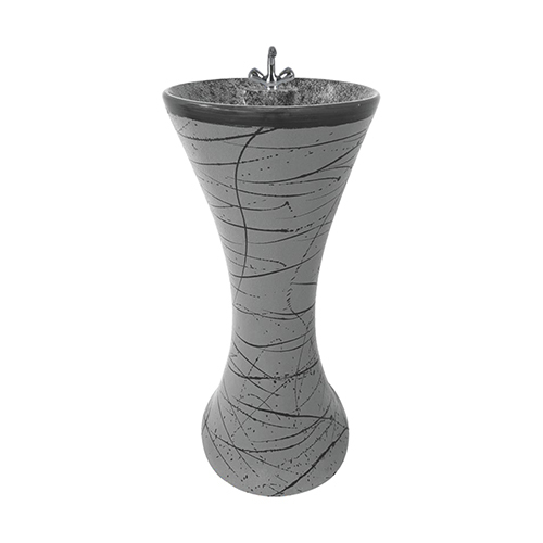H-6 Ceramic One Piece Wash Basin