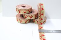 red & golden lace