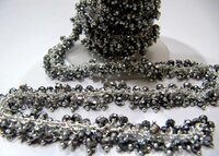 Pyrite Silver Hydro Quartz Rondelle Faceted 3mm