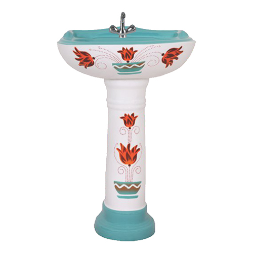 2002 Designer Vitrosa Wash Basin Set