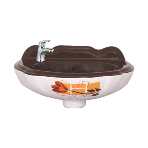 Coffee Brown Vitrosa Wash Basin