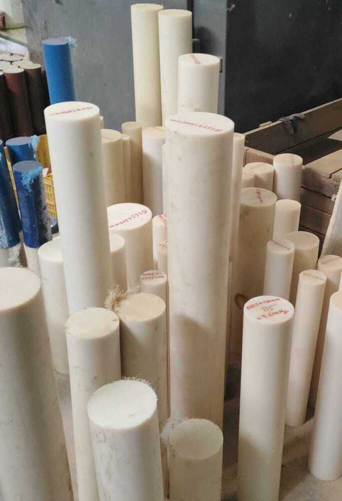 300mm Cast Nylon Rod - Color: White