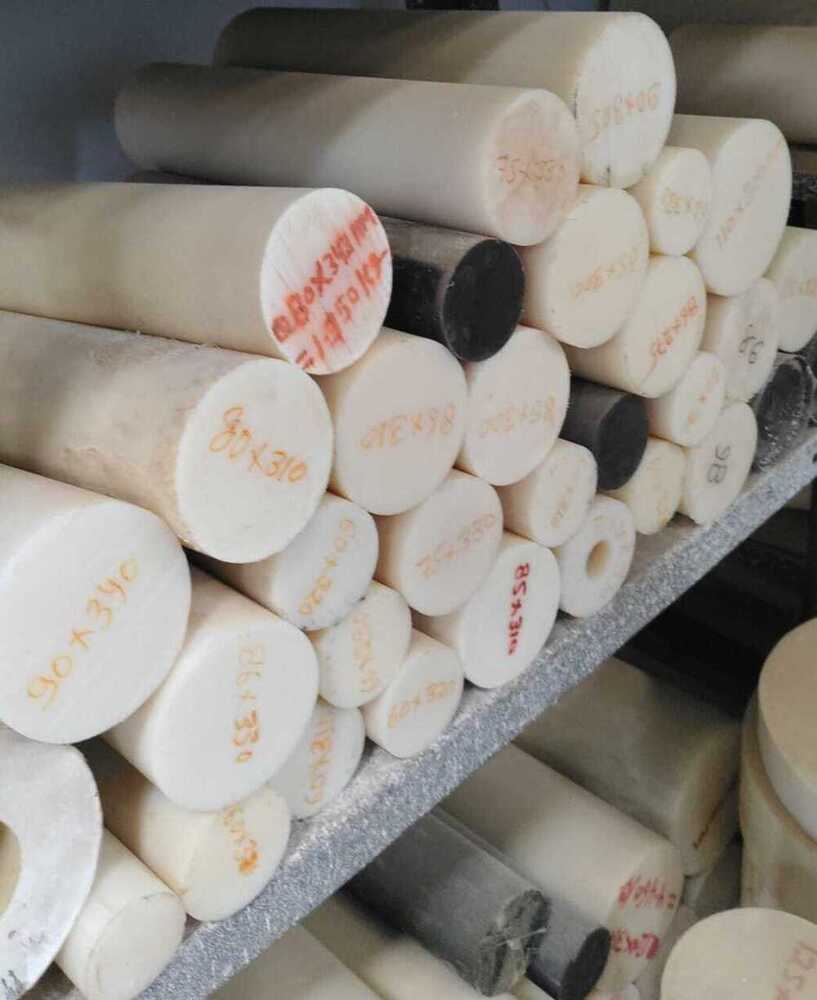 300mm Cast Nylon Rod - Color: White