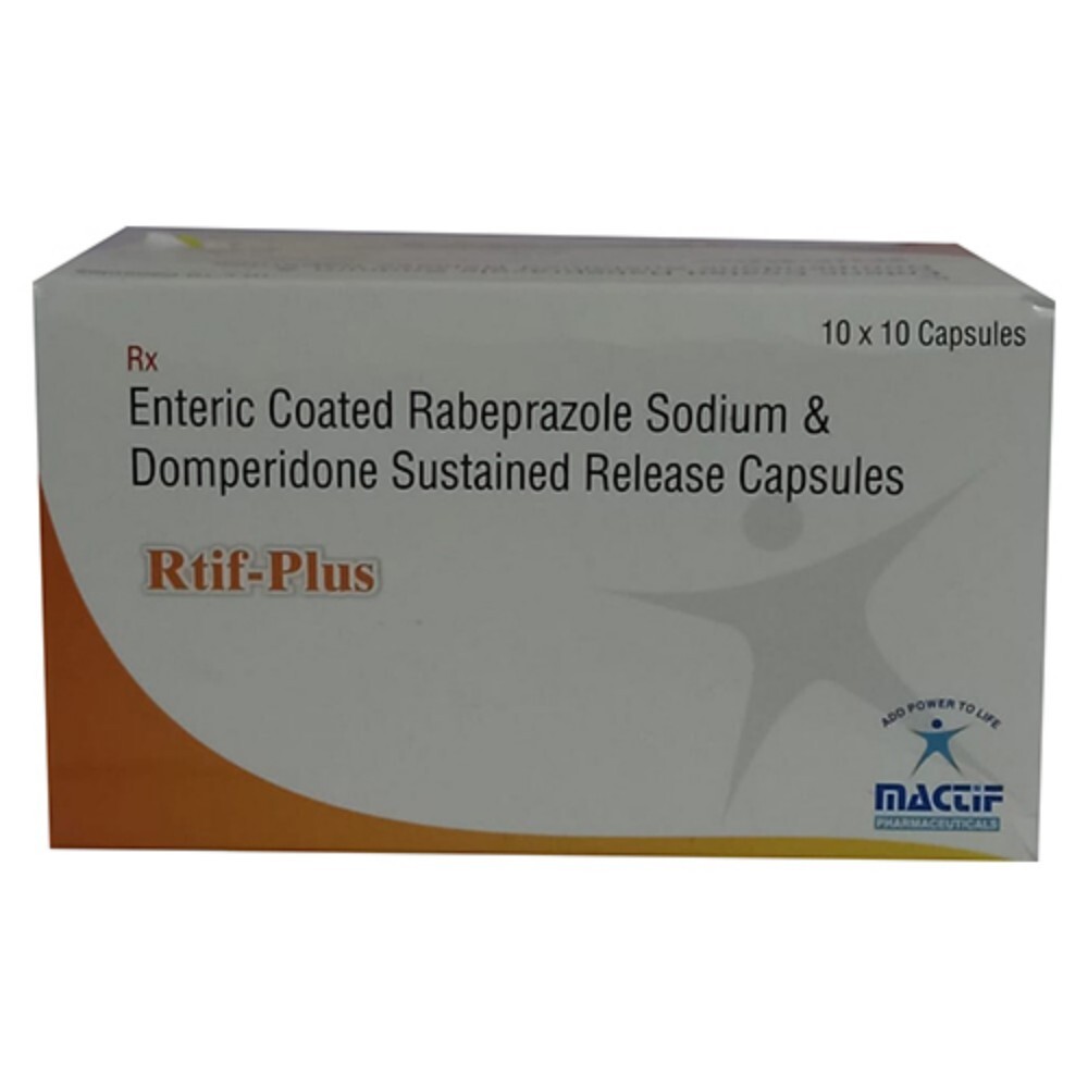 Enteric Coated Rabeprazole Sodium And Domperidone Sustained Release Capsules - 20 mg Rabeprazole & 30 mg Domperidone | Suitable For Adults, 10x10 Capsule Packaging
