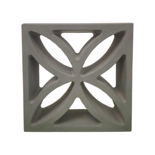 Grey Orchid  terracotta Jali
