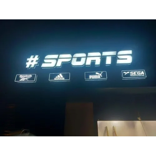 Acrylic Led 3D Sign Board - Application: Advertising