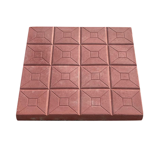 25mm Red Chequered Tiles