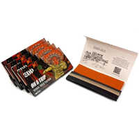 3dp On A Trip Rolling Papers With Colorful Roach - Wood Pulp, King Size Slim, Brown Color, 48 Gsm | Smooth Texture, Eco-friendly, Sturdy & Strong
