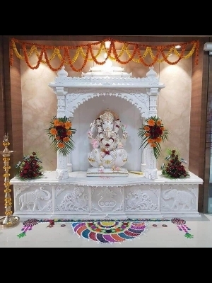 White marble Mandir