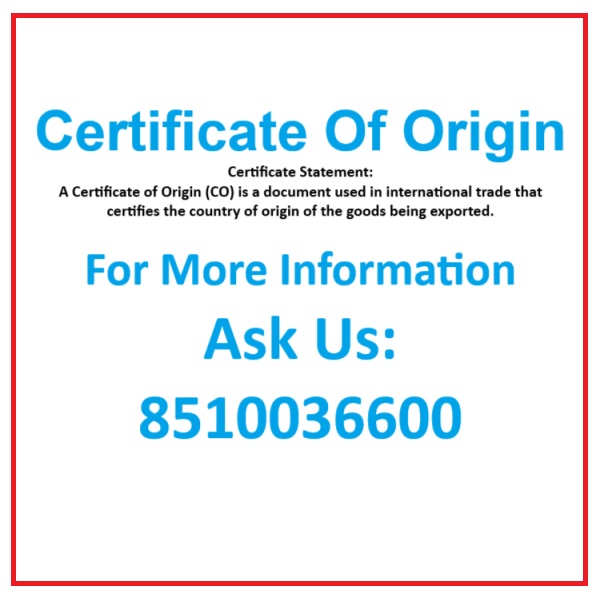 Certificate Of Origin