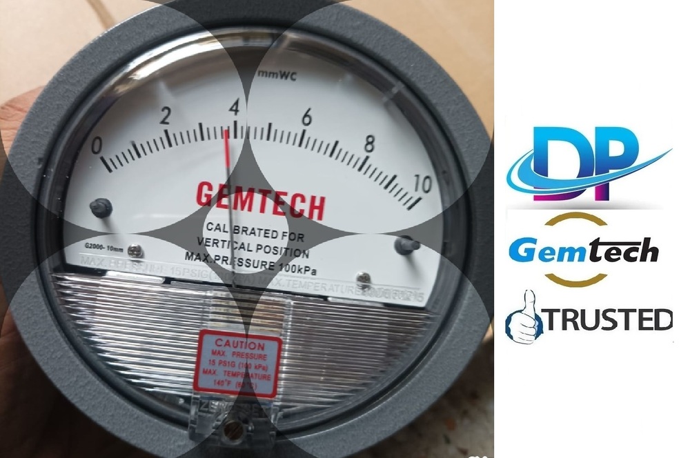 Gemtech Differential Pressure Gauge From Purulia Grahpanchkot- Lakhanpur Industrial  Area Domjur Howrah West Bengal at 4500.00 INR in Delhi | D. P. Engineers