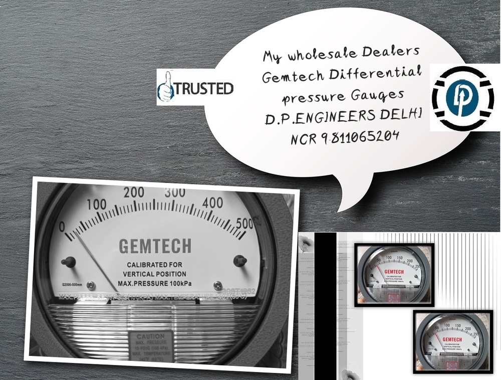 Gemtech Differential Pressure Gauge By Selaqui(industrial Area) - Selaqui Dehradun (Uttarakhand) - Accuracy: A 2% Of Full Span At 70 (21 (A 3% On -0