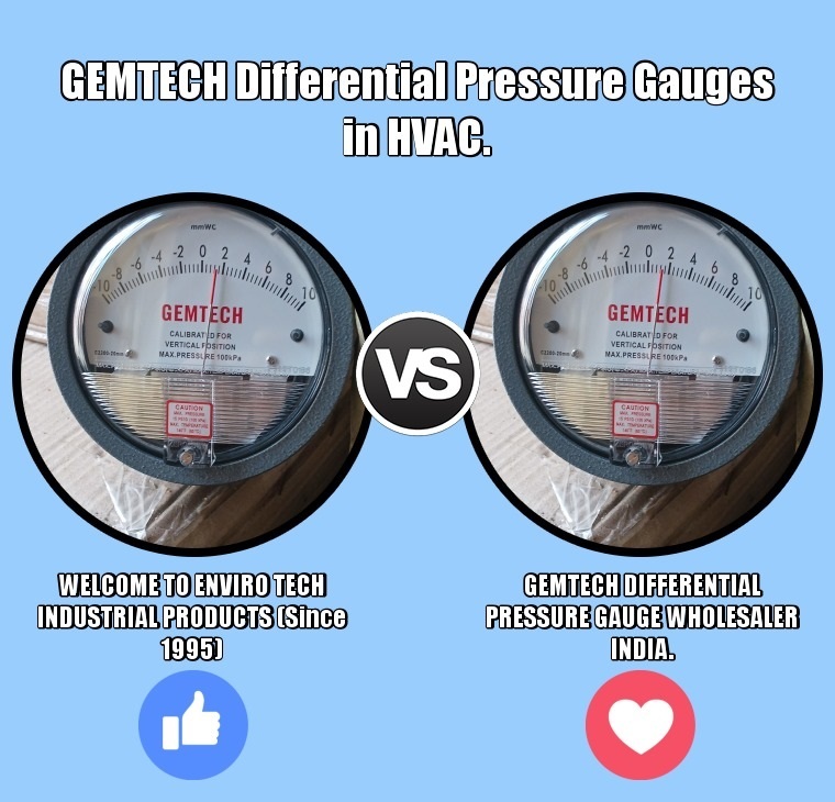 GEMTECH G2001 Differential Pressure Gauge 0-1 Inch