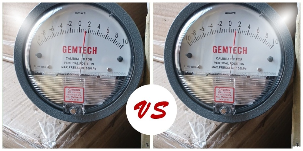 Gemtech G2001 Differential Pressure Gauge 0-1 Inch