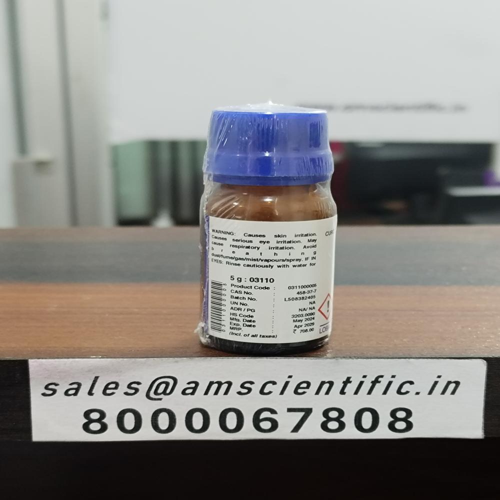 Curcumin Crystalline Extra Pure - Cas No: 458-37-7