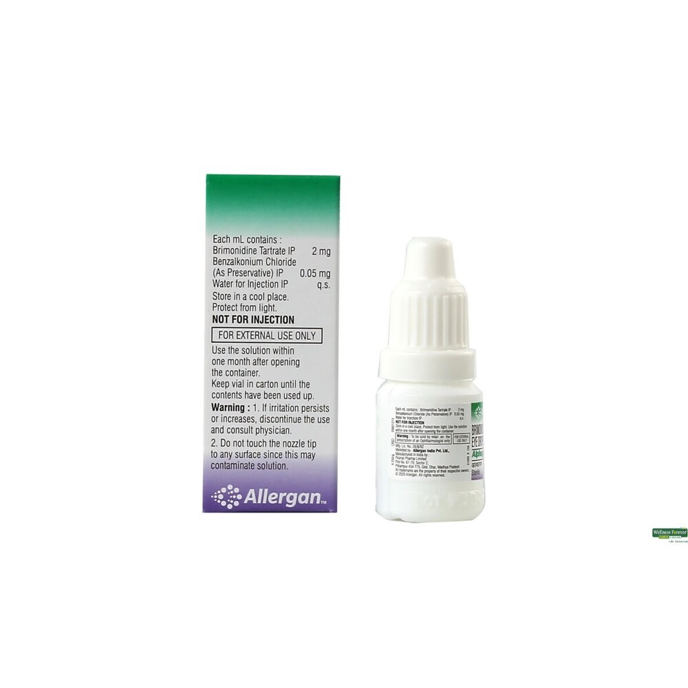 Alphagan Drop 5 Ml Ingredients: Brimonidine Tartrate + Ophthalmic