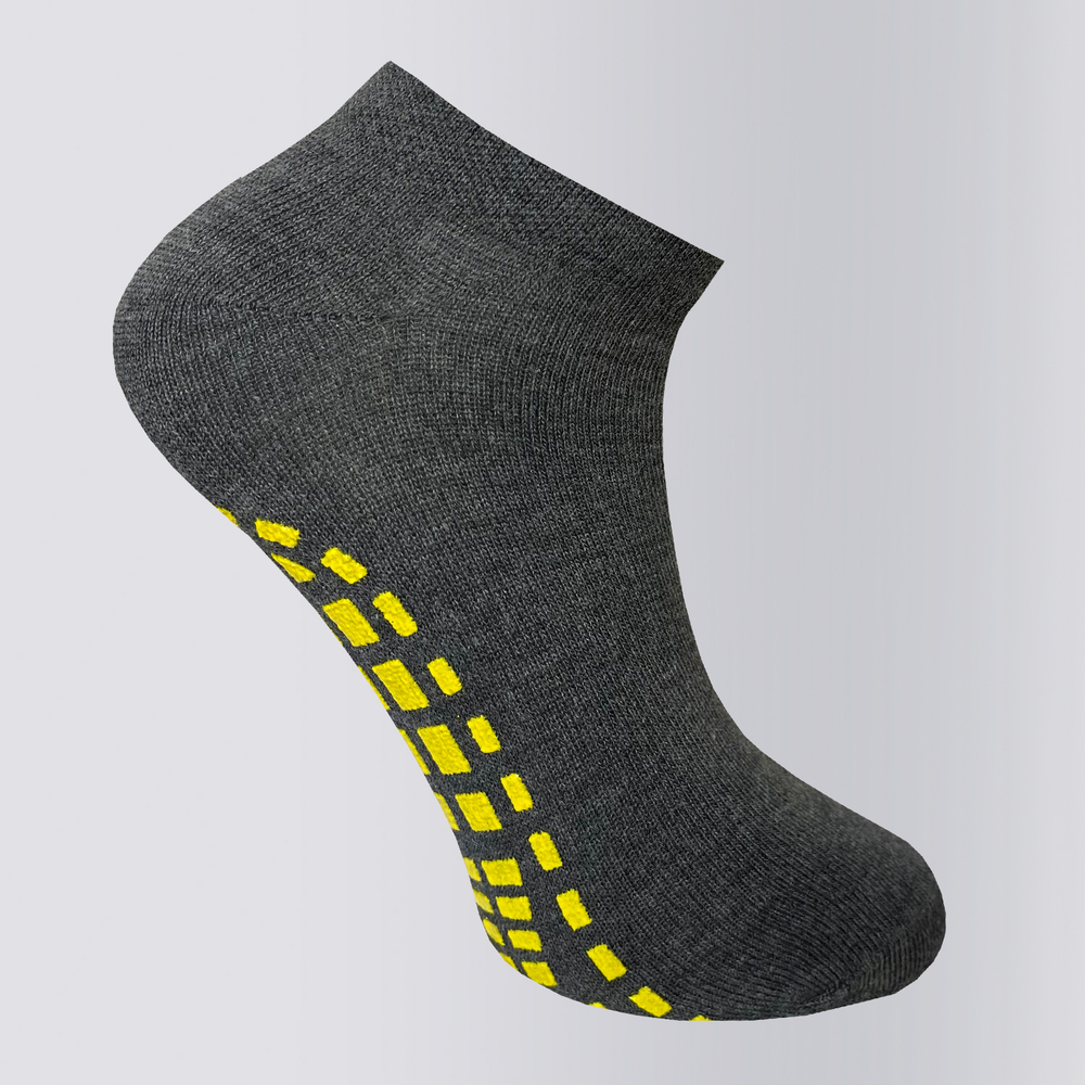 Anti-slip Socks - Cotton-polyester Blend, Available In S, M, L, Xl | Non-slip Silicone Grips, Breathable Comfort, Perfect For Yoga And Everyday Use