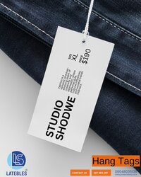 Garments Hang Tags - Color: White