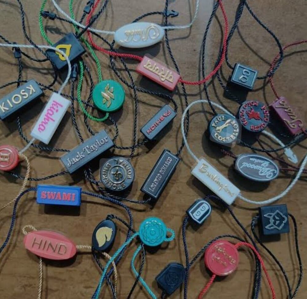 Seal Tag - Paper, 25x15 Mm , Multicolor, Custom-shaped, Textured Surface Finish, Digital Printing, Tie Closure, Waterproof, Custom Size And Design