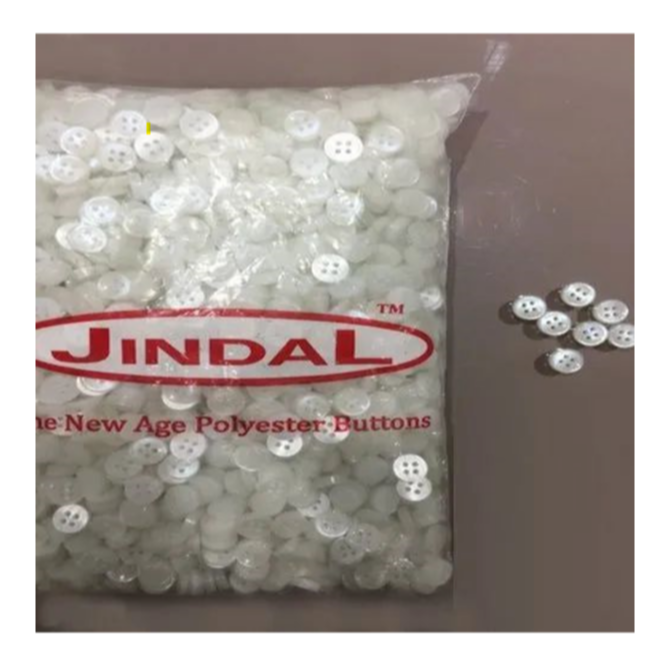 Polyester Shirt Button - Color: As Per Requirement