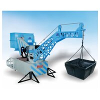Orange Jk Mini 1000 Crane With 1 Bucket Wire Rope Guide Type Remote Controlled - Color: Blue