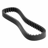 Htd Timing Belt - Rubber Construction, 3 Inch Size, Sleek Black Color | Oil Resistant, Ideal For Power Transmission Applications