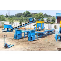 Hydraulic Paver Block Making Machine - Color: Blue Paint Coated
