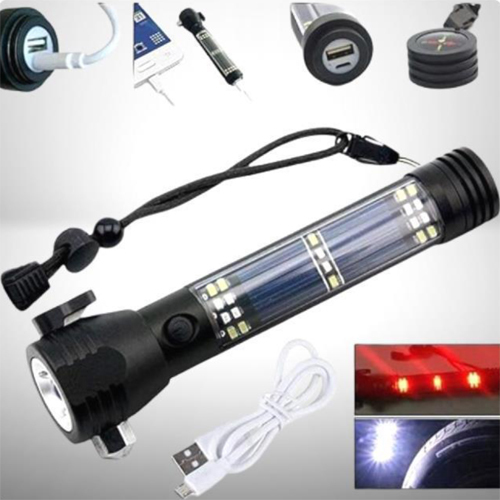 Solar Rechargable Torch Ligh