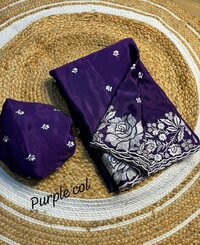 PURE CHINON SAREE