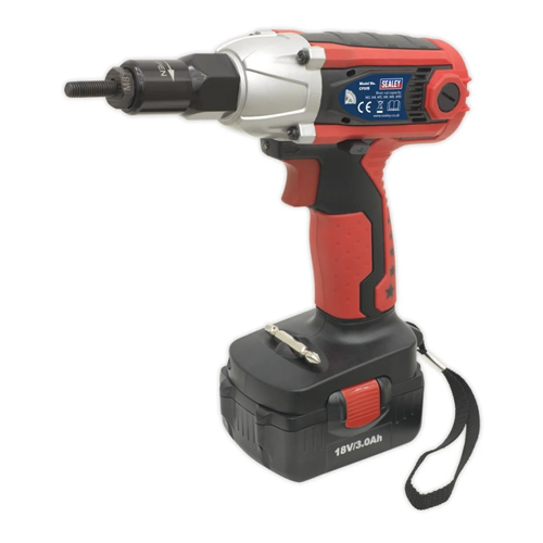 Battery Operated Rivet Nut Gun - Color: Red & Black