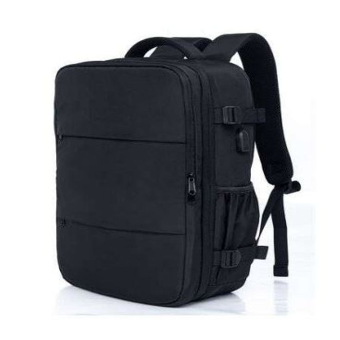 Eco-friendly Canvas Laptop Bag - Standard Size, Matte Black | Spacious Main Compartment, Antistatic, Customizable Logo For Brand Visibility