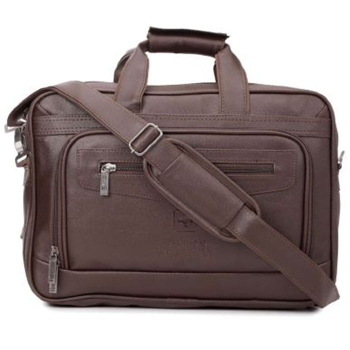 Eco-friendly Canvas Laptop Bag - Standard Size, Matte Black | Spacious Main Compartment, Antistatic, Customizable Logo For Brand Visibility