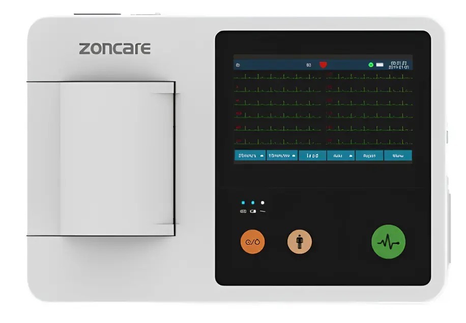 3 CHANNEL ECG MACHINE ZONE CARE