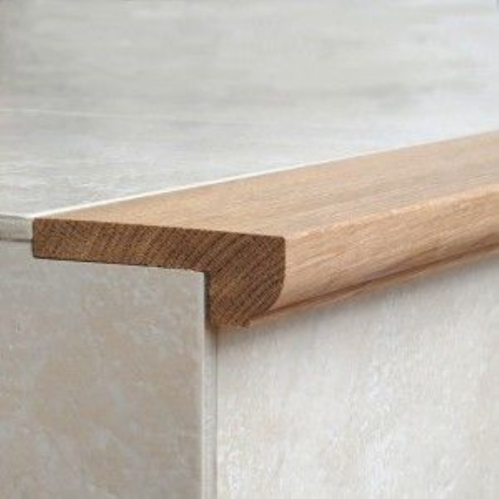 Solid Stair Nosing Profile - Color: Silver