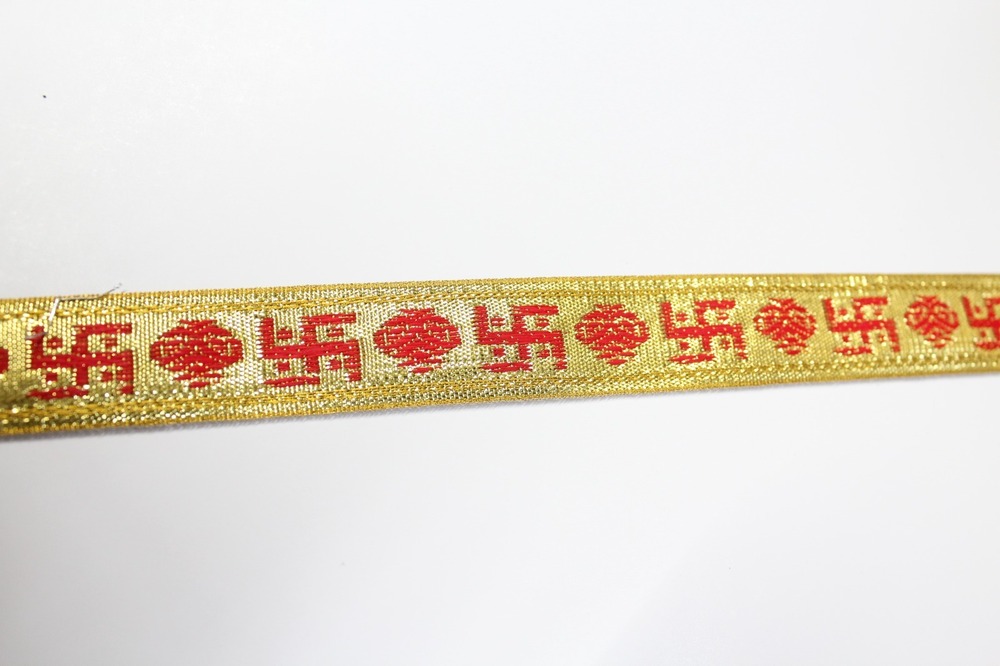 golden swastik lace
