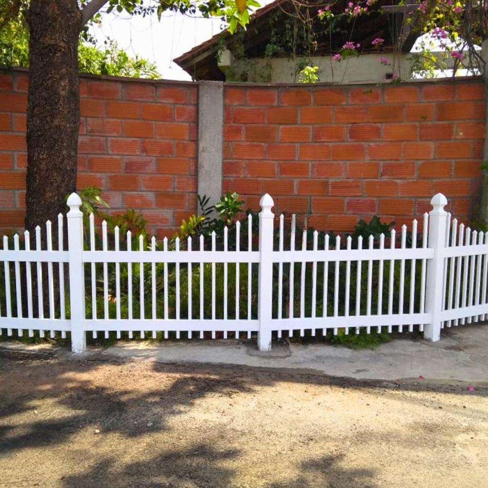 Frp Garden Picket Fence - Color: White
