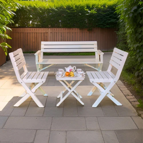 Frp Garden Bench Chair And Table Set