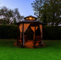 Frp Garden Gazebo - Color: Brown