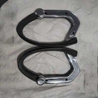 817 Chrome Office Chair Handle - Color: Black