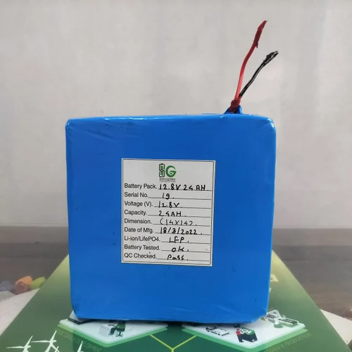 12.8V 24Ah LifePo4 बैटरी