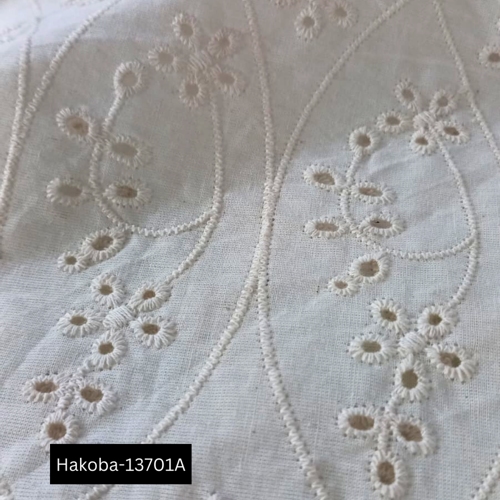 Luxury Cotton Lace Fabric, High-quality Embroidery Textile For Bulk Buyers