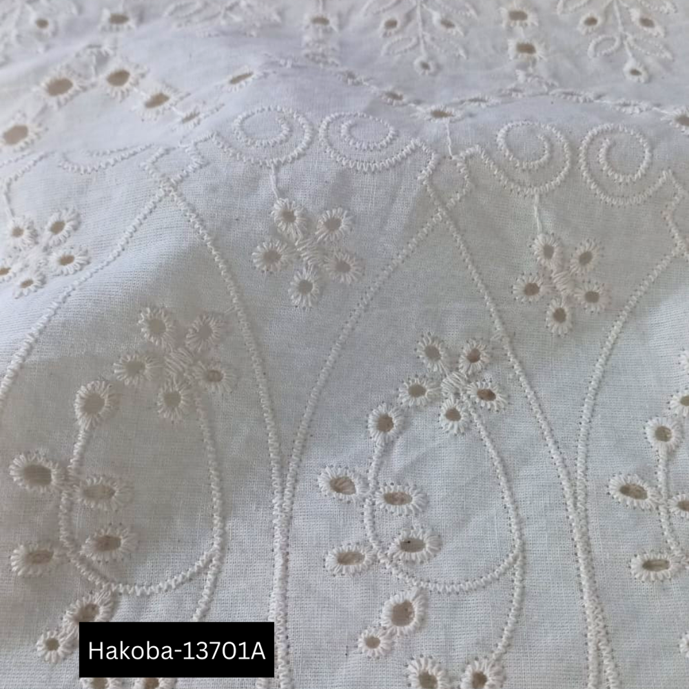 Luxury Cotton Lace Fabric, High-quality Embroidery Textile For Bulk Buyers